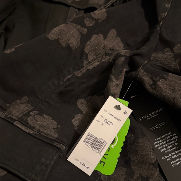 LIVERPOOL NOTCH COLLAR ONE BUTTON BLAZER Size MM / ALL OVER FLORAL - Picture 4 of 4